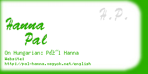 hanna pal business card